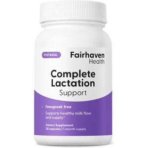Fairhaven Health Complete Lactation Support | Improve Breastfeeding Comfort* 30 Capsules.