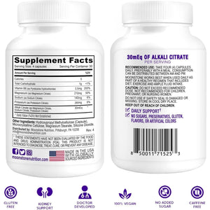 Stone Stopper Capsules, Kidney Stone Prevention, Calcium Oxalate Protector, Alkali Citrate Support Supplement (120 Count)