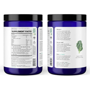 Ora Organic Greens Powder - Super Greens Drink for Energy and Detox | Antioxidants & Adaptogenic Herbs - Citrus Flavor, 30 Servings