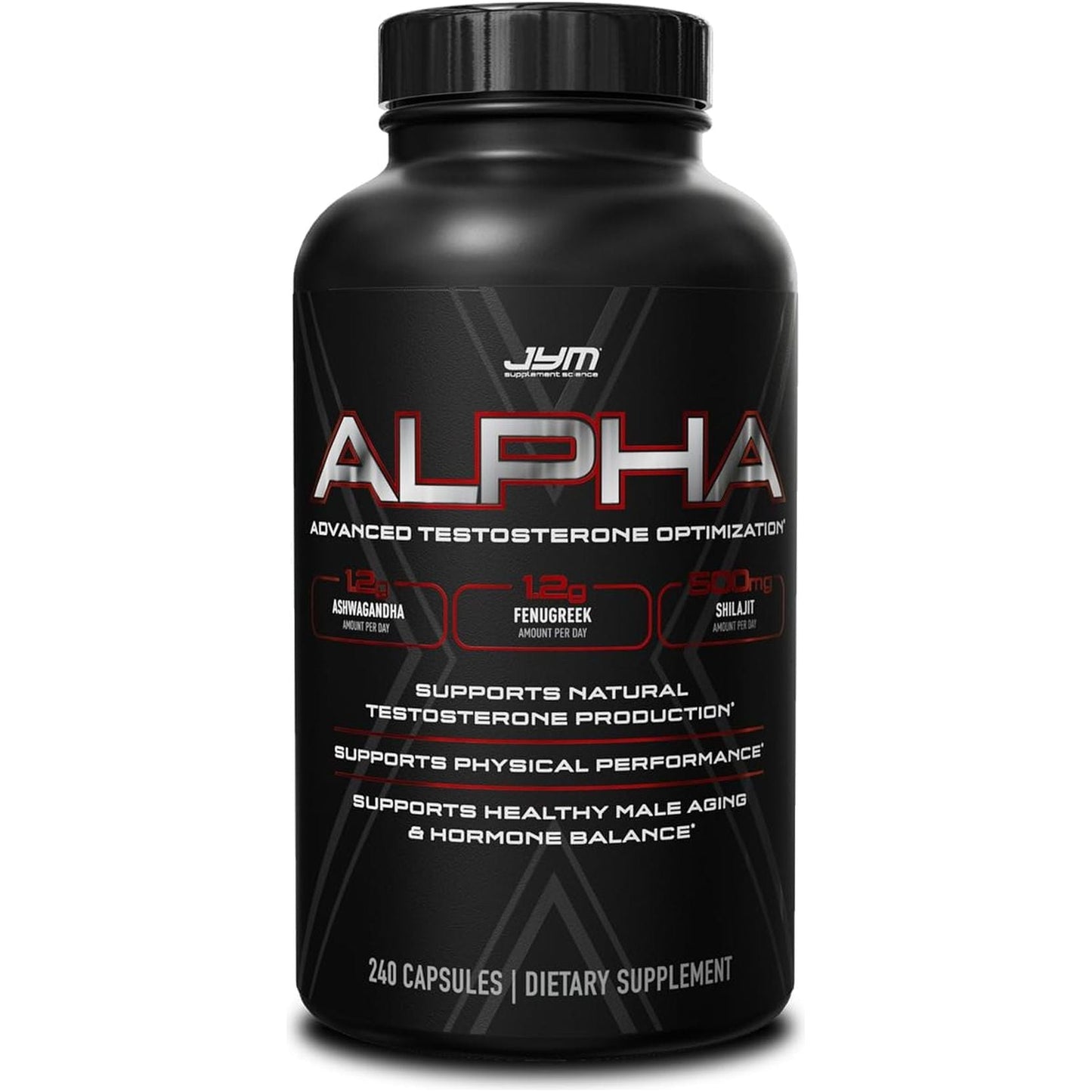 Alpha JYM X Advanced Hormone Optimization 240 Vegetarian Capsules