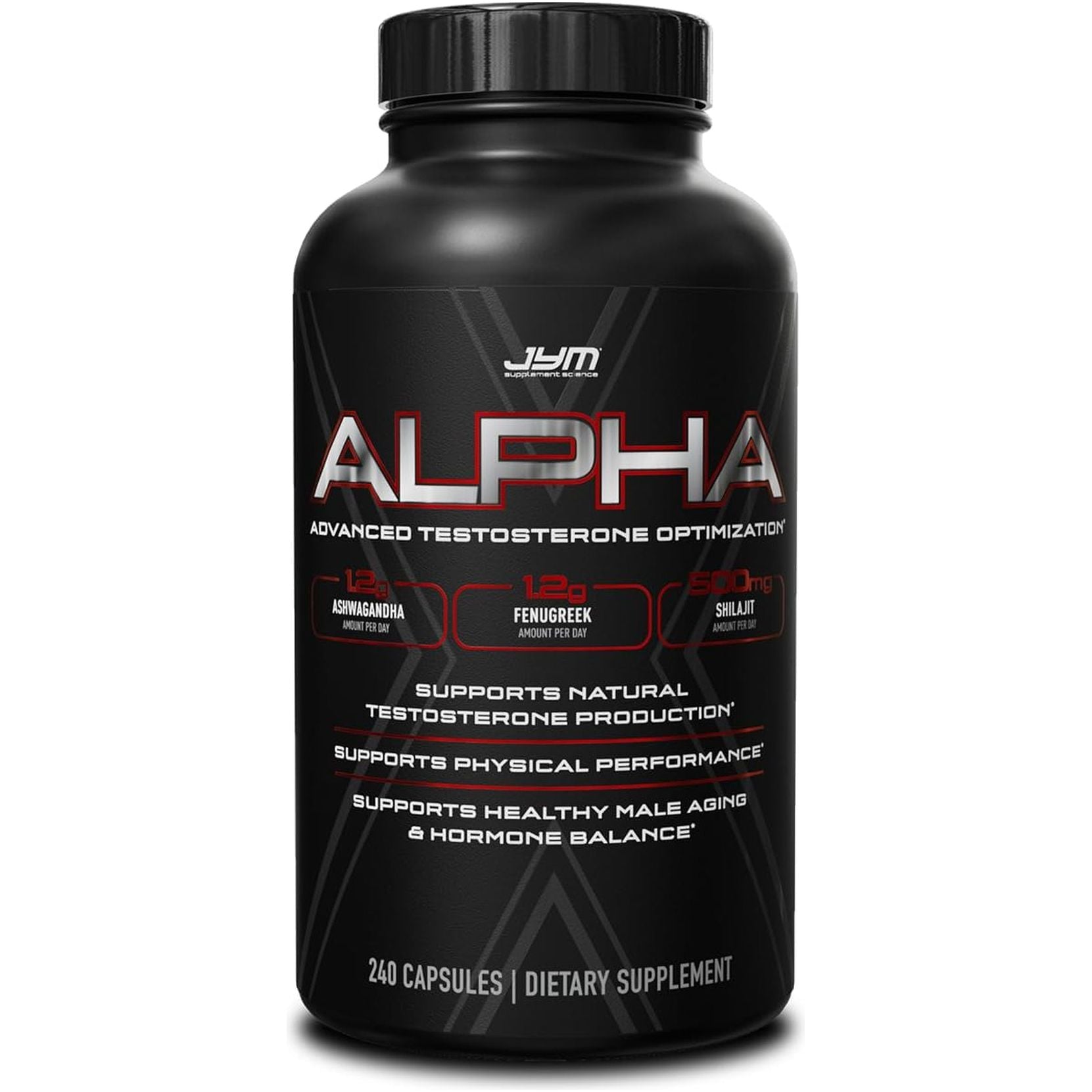 Alpha JYM X Advanced Hormone Optimization 240 Vegetarian Capsules