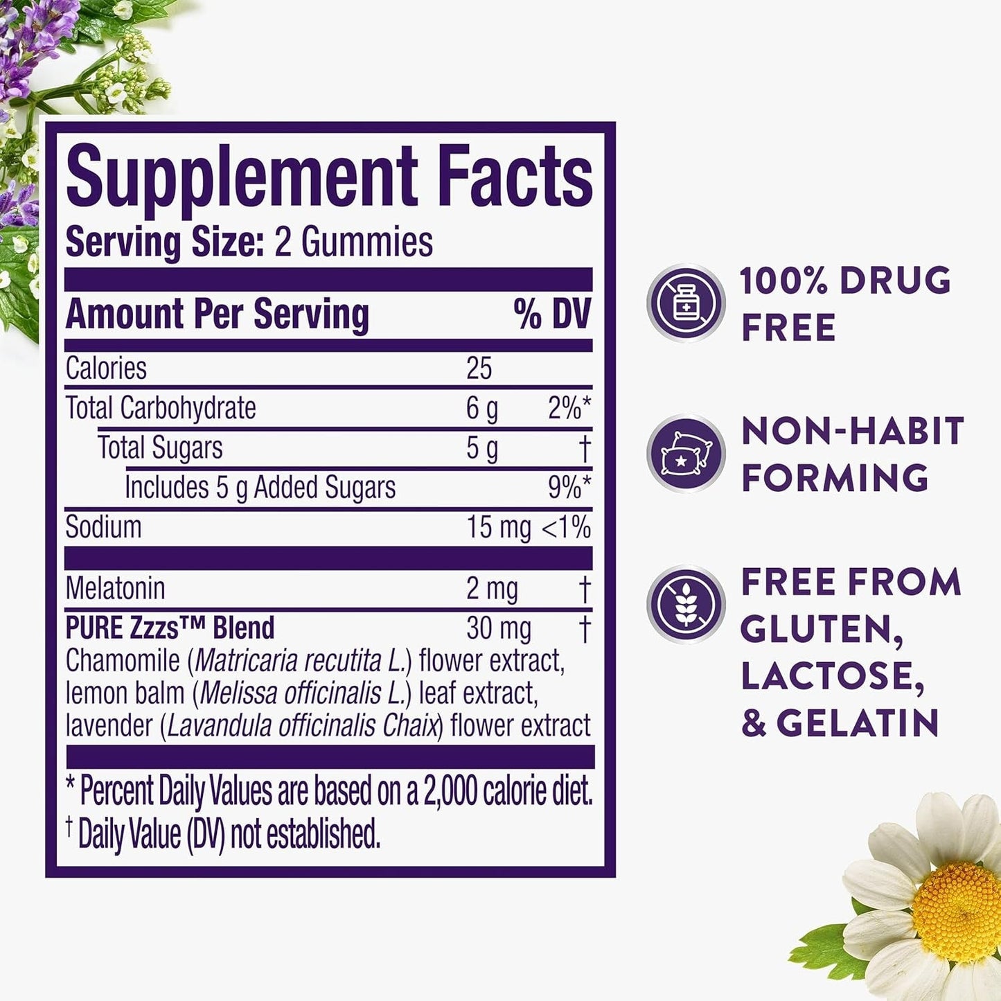 Zzzquil PURE Zzzs Melatonin Sleep Aid Gummies, Helps You Fall Asleep Naturally,1Mg/72 Count