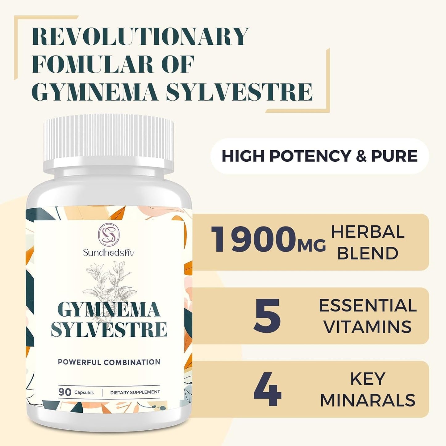 16 in 1 Blxxd Sugr Effective Gymnema Sylvestre Supplement 2100MG | 90 Vegan Capsules