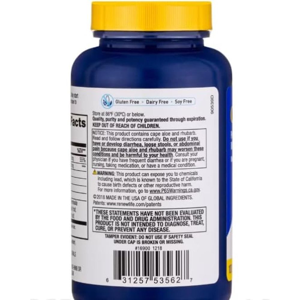 Advanced Naturals Colonmax Caps, 100 Count, Blue and White