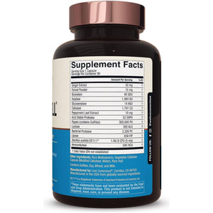 Live Conscious Digestwell Immediate Support - Fast-Acting Digestive Support Decreases Everyday Gas & Bloating - 90 Capsules