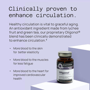 Quality of Life - Premium anti Aging Supplement- Promotes Cardiovascular Health, Circulation & Youth 30 Vegicaps