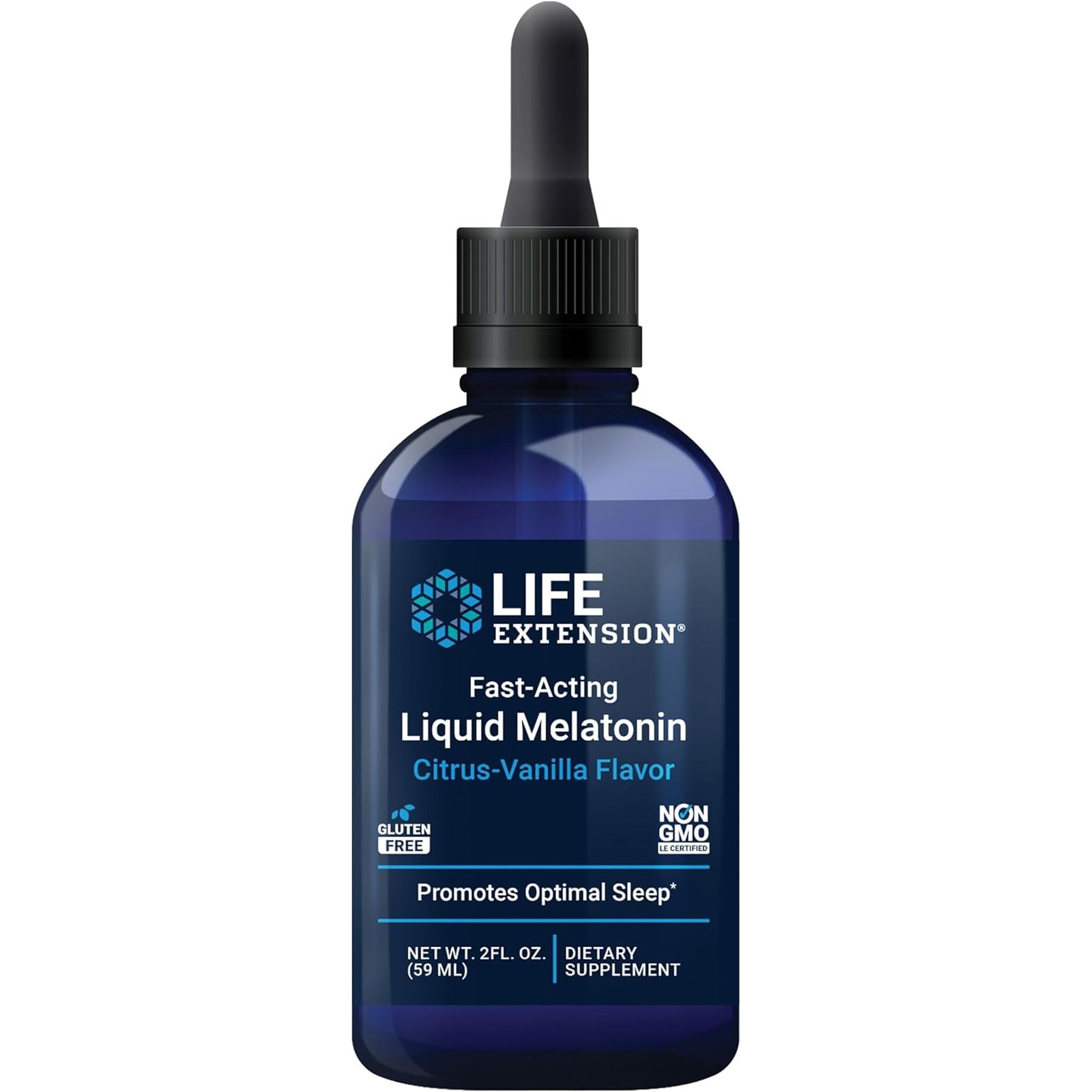 Life Extension Fast-Acting Liquid Melatonin (59 Servings)