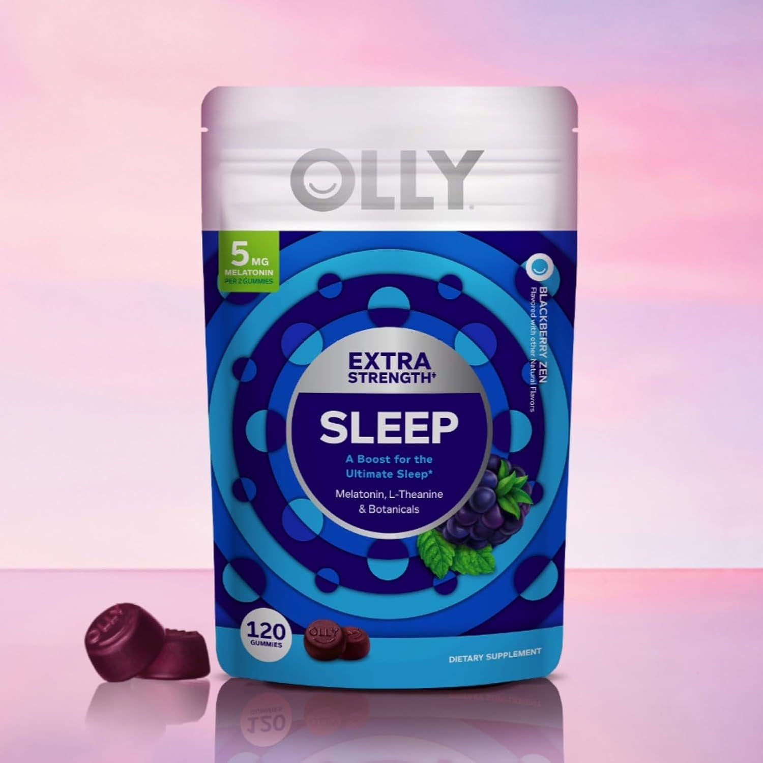 OLLY Extra Strength Sleep Gummy Occasional Sleep Support -120 Count
