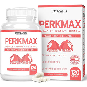 DORADO NUTRITION Breast Support Pills for Women - Boob & Bust Support Supplement (120 Vegan)