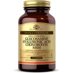 Solgar Glucosamine Hyaluronic Acid Chondroitin MSM (Shellfish-Free), 20 Servings