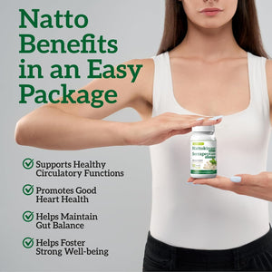 Nattokinase 2000 FU Serrapeptase 240000 SPU Supplement - 400Mg