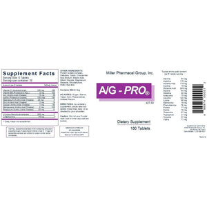 Miller Pharmacal A/G Pro Tablets, 180 Count