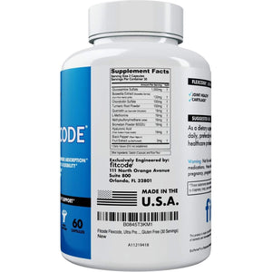 Flexcode Ultra Premium Joint Support, Glucosamine, Turmeric, MSM, Chondroitin, Hyaluronic Acid (30 Servings)
