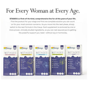 Solaray Perimenopause Her Life Stages - Hot Flashes, Menopause Support - Saffron and Chasteberry - 30 Servings