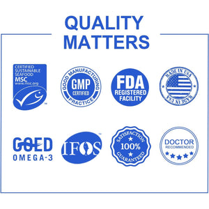 Dr.Brian Fish Oil Supplement 130 Softgel with EPA/DHA Fatty Acids Vitamin D E