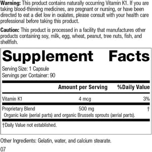 Standard Process Cruciferous Complete - Whole Food Antioxidant, Detox and Liver Support - 90 Capsules.