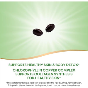 Nature’S Way Chlorofresh Chlorophyll Concentrate, Supports Detox Pathways*, Supports Healthy Skin*, Internal Deodorant*, 90 Softgels