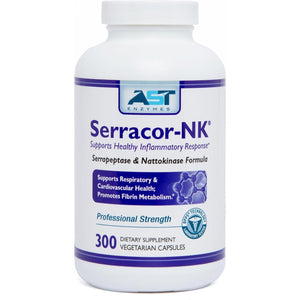 Serracor-Nk – Circulatory and Respiratory Support – Natural Systemic Enzymes Formula 300 Capsules
