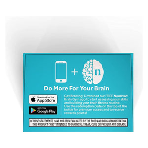 NEURIVA plus Brain Supplement for Memory and Focus Clinically Tested Nootropics 30 Capsules