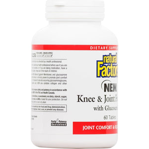 Natural Factors, NEM Knee & Joint Formula, Promotes Flexibility and Comfort, 60 Tablets