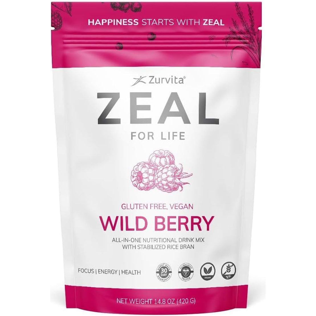 Zurvita - Zeal for Life 30-Day Wellness Bag for Vitality, Immunity, & Overall Wellness - 420 Grams
