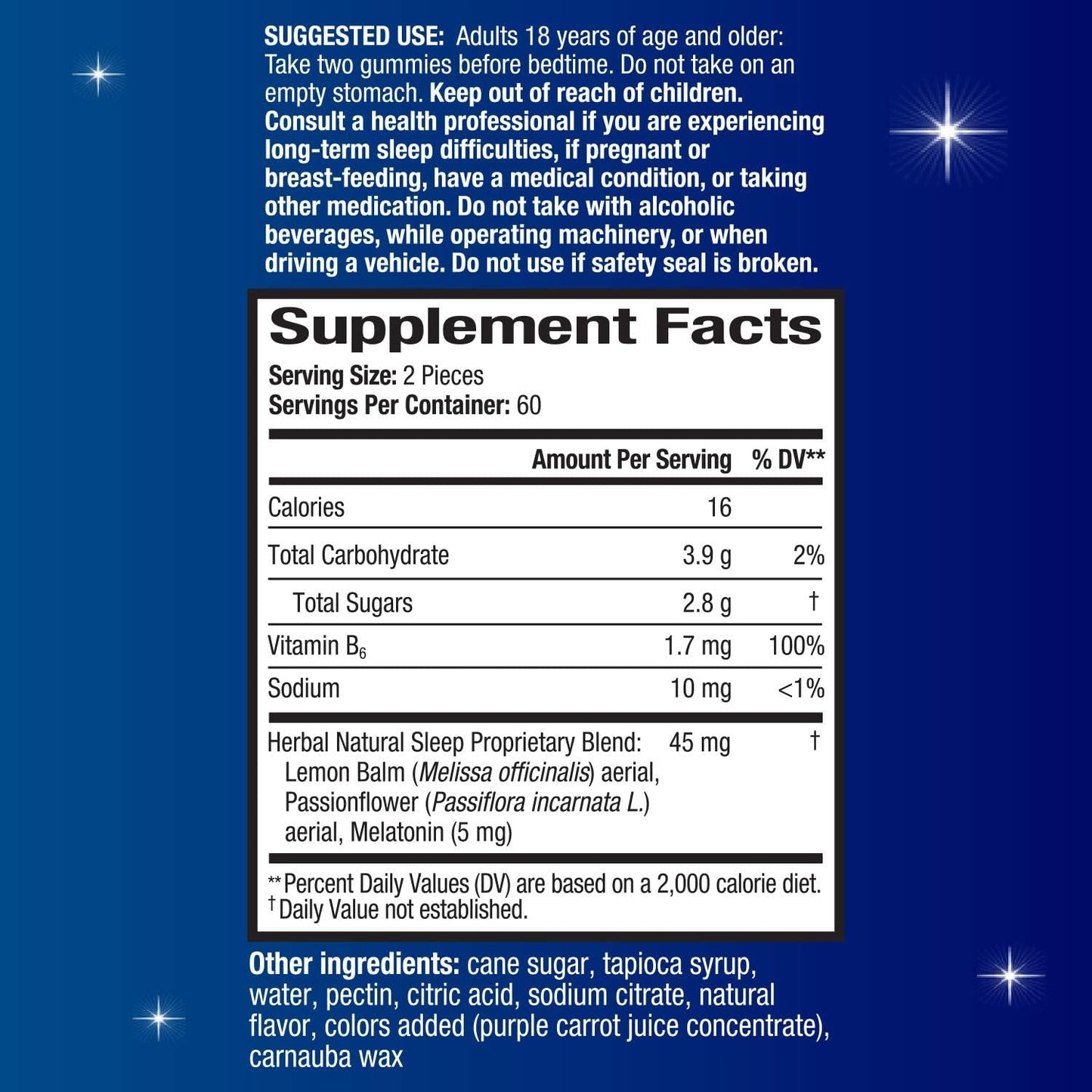 Unisom Simple Slumbers Sleep Aid Gummies 120 Count