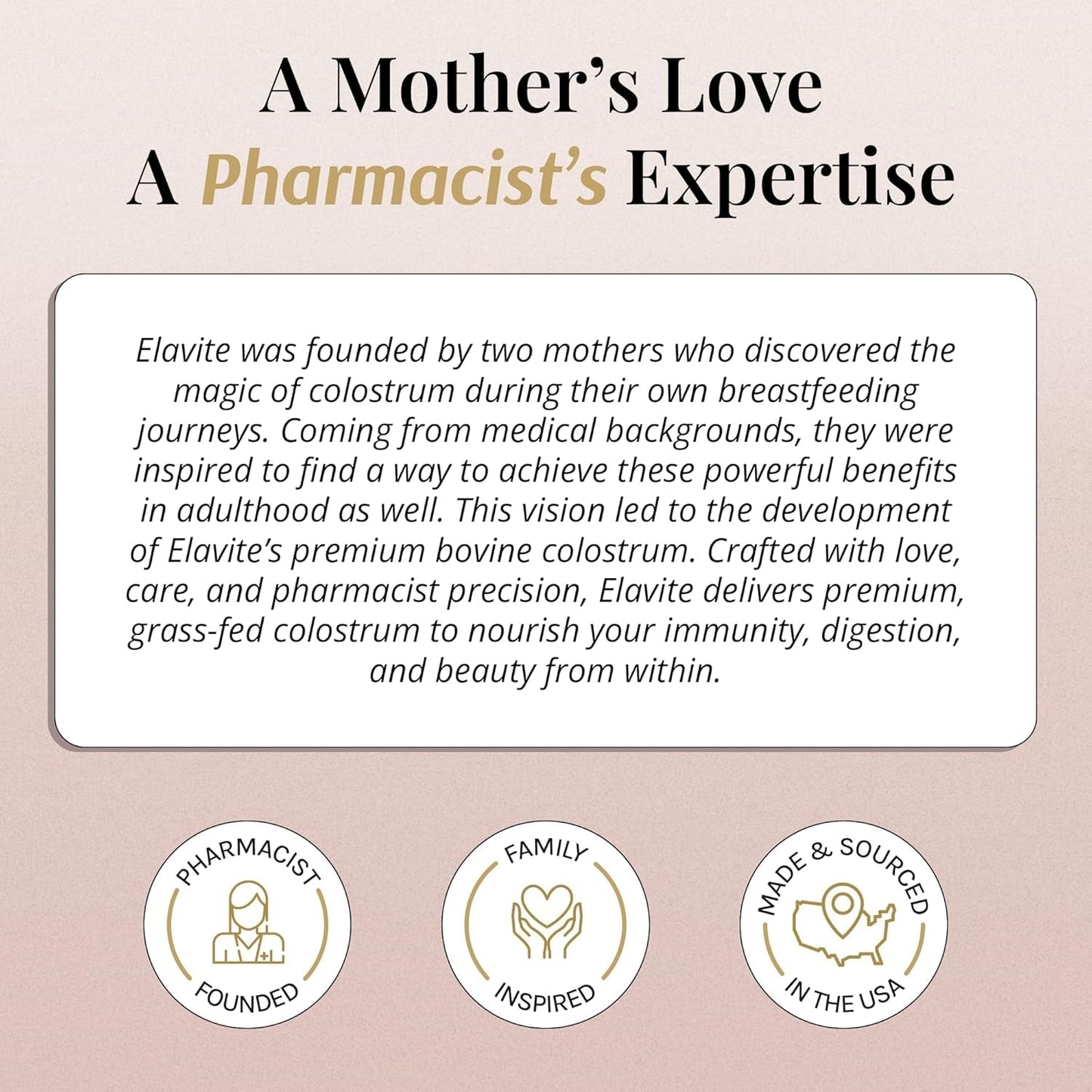 Colostrum Powder (Unflavored) for Gut Health, Immune Support Healthy Hair, Skin & Nails - 30 Servings