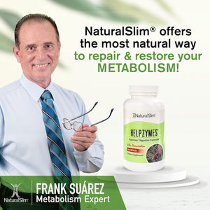Naturalslim Helpzymes Digestive Enzymes - Superior Digestion Supplements for Gut Health, Bloating & Gas Relief 100 Caps