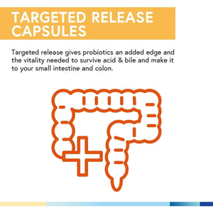 Terranics Probiotics 120 Billion with Prebiotics & Digestive Enzymes, Complete Digestion & Immune Support 30 Capsules