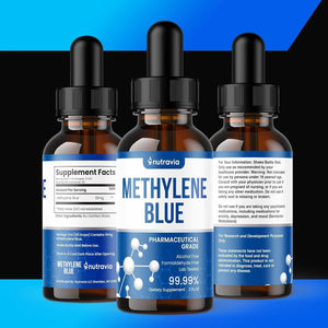 Methylene Blue Pharmaceutical Grade - Brain Supplement, Cleanse and Detox Blue Methylene (60Ml) - Lab Tested - USA Made
