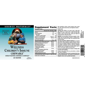 Source Naturals Wellness Children'S Immune Chewable, Berry Flavored - 60 Wafers