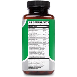 Lifeseasons Digestivi-T - Digestive Enzymes & Probiotic Supplement - Relieves Bloating & Digestion Discomfort - 90 Capsules
