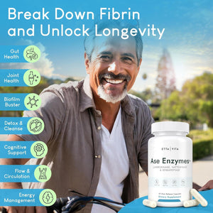 Potent Nattokinase Proteolytic Enzymes Capsules for Energy Support, Digestion, Detox, Cognition & Gut Health