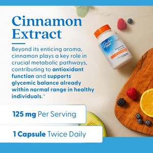 Doctors BEST Cinnamon Extract Cinnulin PF, Supports Glycemic Balance Already within Normal Range, 60 Capsules