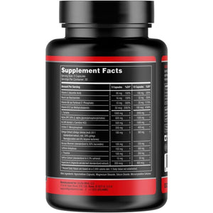 Gorilla Mind Nootropic Formula - Best Caffeinated Productivity Supplement (150 Capsules)