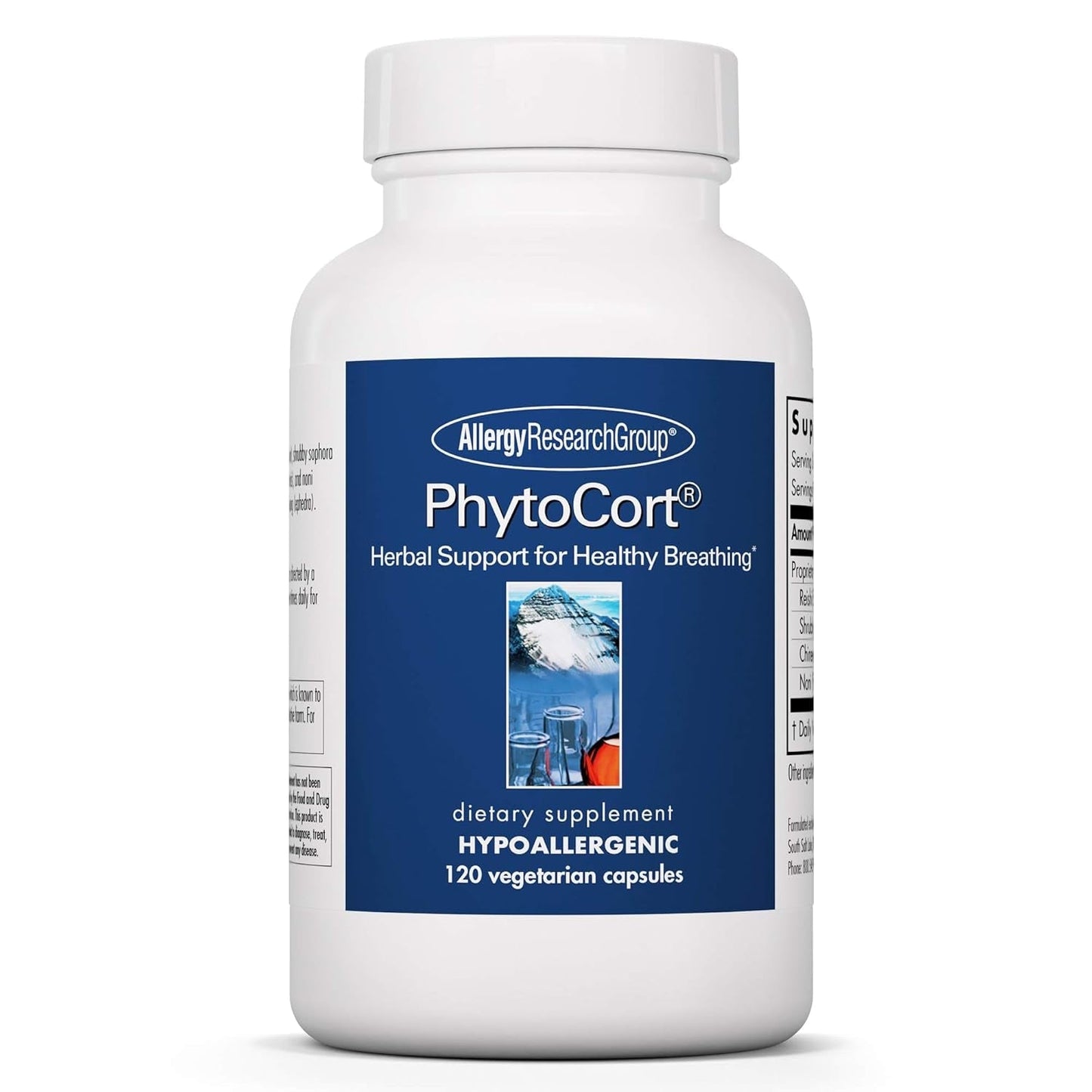 Allergy Research Group Phytocort Supplement - Respiratory Support - 120 Count