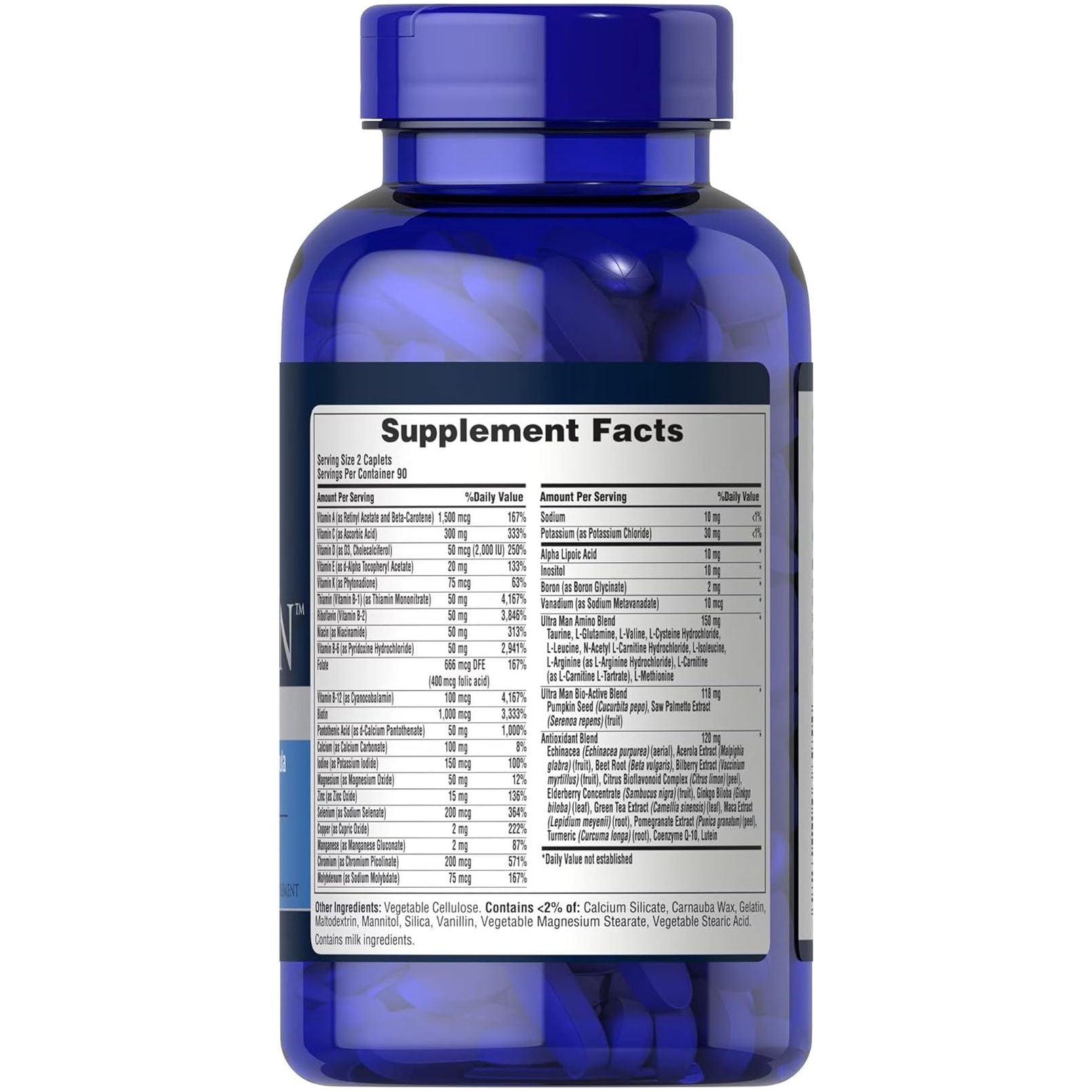 Puritan'S Pride Ultra Vita Man High Potency Men'S Daily Multivitamin 180 Count