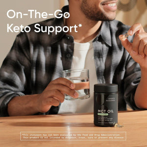 Sports Research Keto MCT Oil Capsules Derived from Coconut Oil (120 Soft Gels)