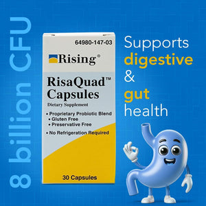 Rising Pharma - Risaquad 230Mg - Probiotic Dietary Supplement Capsules - 30 Count