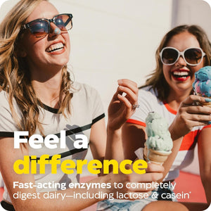 Enzymedica Lacto, Maximum Strength Formula for Dairy Intolerance, Relieves Digestive Discomfort, 90 Capsules