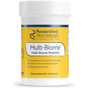 Researched Nutritionals Probiotics for Digestive Health - Multi-Biome (30 Capsules)