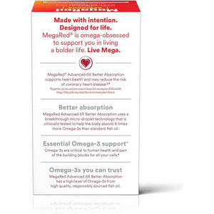 Megared Advanced 6X Absorption Softgels - Omega-3 Fish Oil Supplement 800Mg (80 Count)