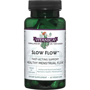 Vitanica Slow Flow, Menstrual Flow Support, Vegan, 60 Capsules