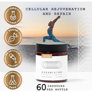 OMRE Spermidine Supplement 10Mg- 3Rd-Party Tested 1000Mg Wheat Germ Extract Standardized to No Less than 1% Spermidine