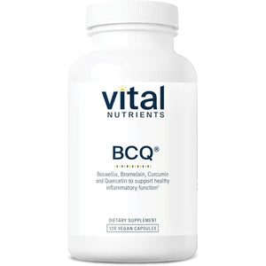 Vital Nutrients BCQ | Vegan Boswellia, Bromelain, Curcumin & Quercetin Supplement | Supports Sinus & Digestive Health 120 Capsules