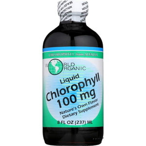World Organics Chlorophyll, 100 Mg, Liquid 8 FL Oz