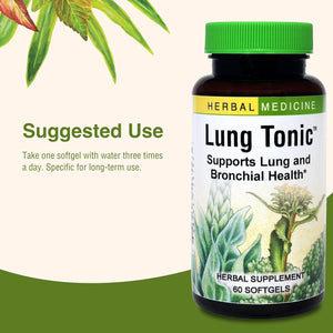 Herbs Etc. Lung Tonic - Lung Supplement for Bronchial Support - Healthy Breathing Support - 60 Softgels