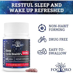 Powerful Melatonin - Fall Asleep Faster & Stay Asleep Longer