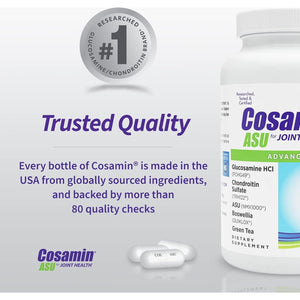 Nutramax Cosamin® ASU Joint Health Supplement with Glucosamine, Chondroitin & ASU for Joint Health, 180 Capsules