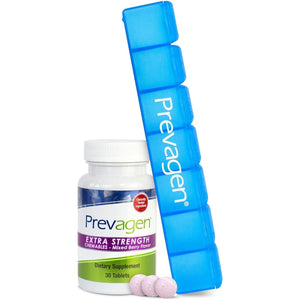 Prevagen Extra Strength 20Mg, 30 Chewables |Mixed Berry| with 7-Day Pill Minder
